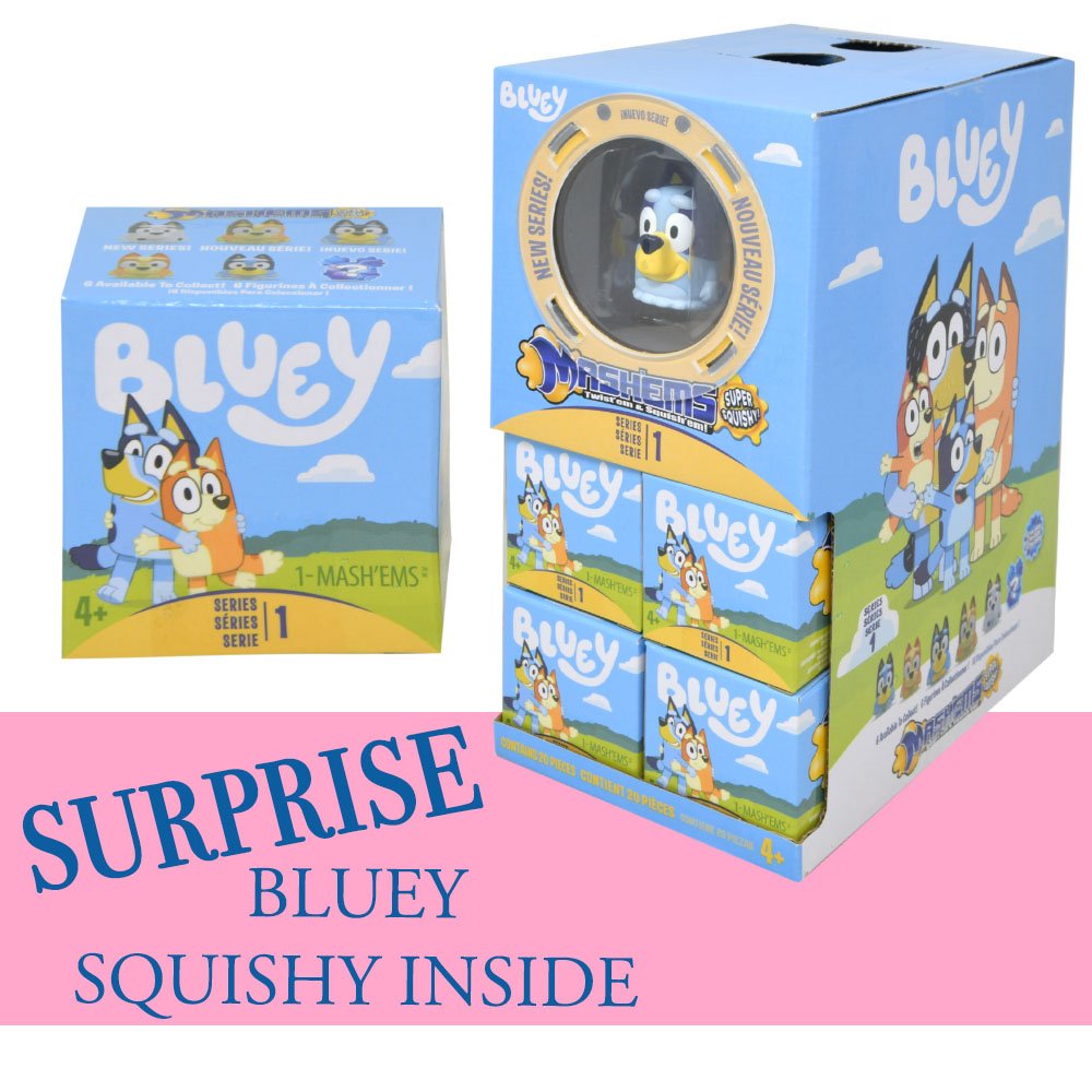 Wholesale Mash'ems Bluey Capsule in PDQ